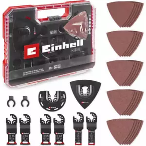 Einhell 35 Piece OIS Oscillating Multi Tool Accessory Set for Wood in XL Plus Ca - Picture 1 of 1