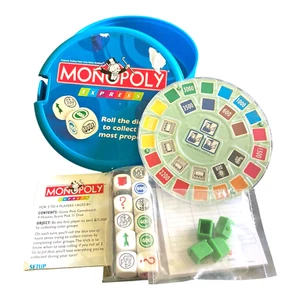 Monopoly Express Portable Dice Game Take-A 20 Min Game Complete Open Unpunched - Picture 1 of 3