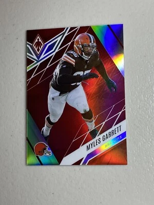 Myles Garrett 2022 Panini Phoenix #22 Red Prizm Refractor 250/250 Browns - Image 1 of 2
