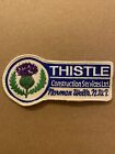 Vintage Patch, Thistle Construction Services Norman Wells NWT, Sew On Patch CMT