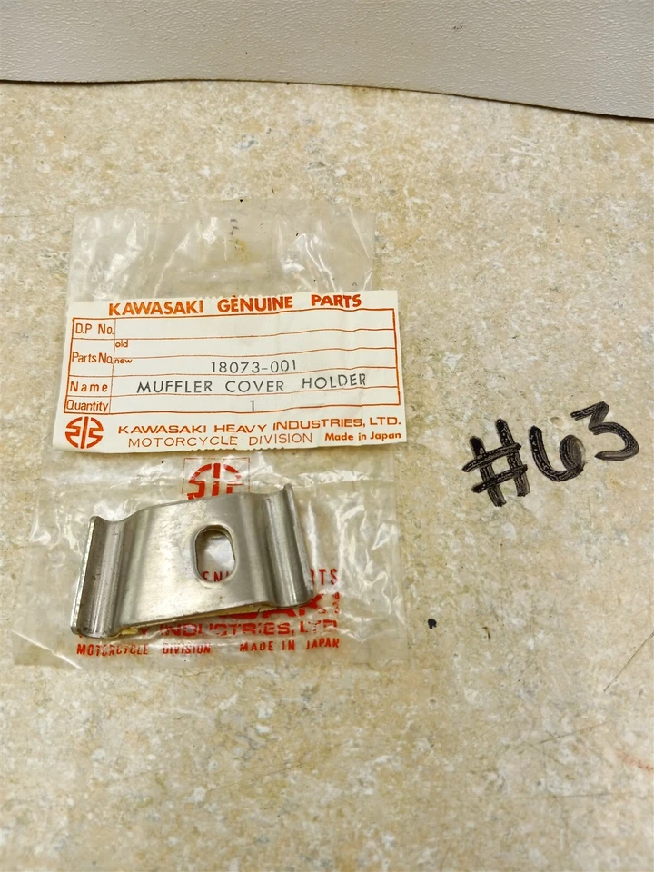  Soporte silenciador de escape Kawasaki 250 F4 NOS 1969 1970 AP-176 18073-001 #63  Foto 1 de 1