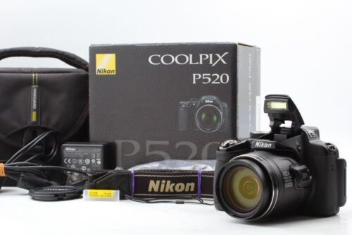 [Exc+5] Nikon Coolpix P520  Digital Camera 18.1 Megapixels 42x Zoom From JAPAN