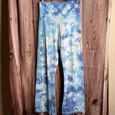 Victoria’s Secret PINK Leggings Women’s Blue Flared Size Medium - Image 1 of 4