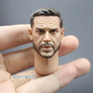 1/6 Tom Hardy Venom Head Sculpt Carved For 12inch Male Action Figure Body Toys - Picture 1 of 6