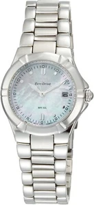 Reloj para mujer Citizen Eco-Drive EW1530-58D tono plateado blanco MOP esfera fecha - Imagen 1 de 2