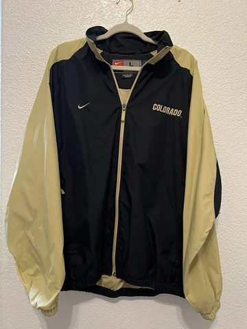 NWOT Nike Team Apparel Colorado Buffaloes CU Full Zip Windbreaker Men's L Jacket Cover