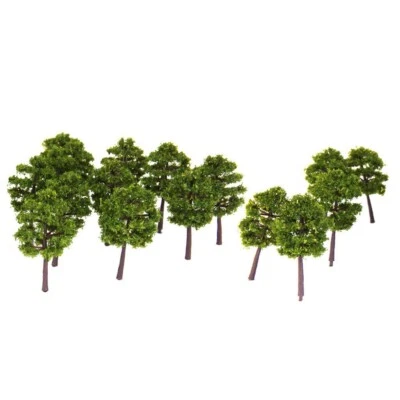 Set Of 40 Deep Green N Scale Model Trees For Building Scenery And Layout - Image 1 of 4