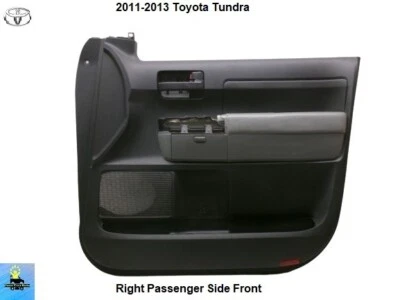 676100C391C0 2011 2012 13 Toyota Tundra puerta delantera derecha panel de moldura doble negro Foto 1 de 4