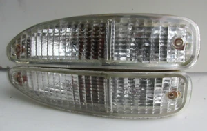 JDM Front Bumper turn signal light Pairs Fits Nissan 180sx S13 PRONTRY Japan - Bild 1 von 11