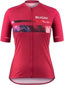 NEW SUGOI Women's Evolution Zap 2 Bike Jersey Medium Cherry Blossom Red - Picture 1 of 1