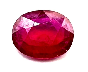 7.54 Cts. Madagascar Ruby, 14x11mm Oval Shape, Loose Stone - Picture 1 of 10