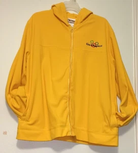 Walt Disney World Yellow Cozy Fleece Jacket Hoodie Unisex Youth Size XXL - Picture 1 of 18