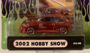 MUSCLE MACHINES 2002 HOBBY SHOW HONDA CIVIC LIMITED TO 2016 -Red over Chrome MIP - Picture 1 of 2