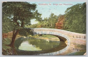 Postal de colección Bridge Over Wissahickon Philadelphia Pennsylvania - Imagen 1 de 2