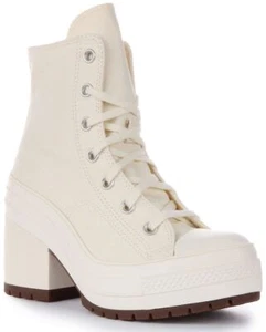 Converse A05348C Spannfutter 70 De Luxe Egret Hi-Heel-Stiefel weiß Damen UK 3 - 8 - Bild 1 von 6