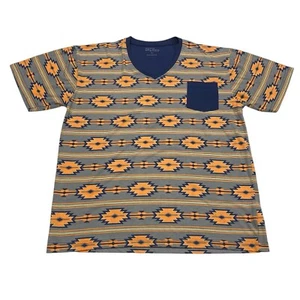 Galaxy By Harvic | Orange & Blue Short Sleeve T-Shirt | Men’s Size XL - Picture 1 of 7