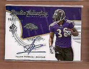 A9670- 2008 SP Authentic #201 Allen Patrick RC Auto /1199 SAMPLE - Picture 1 of 2
