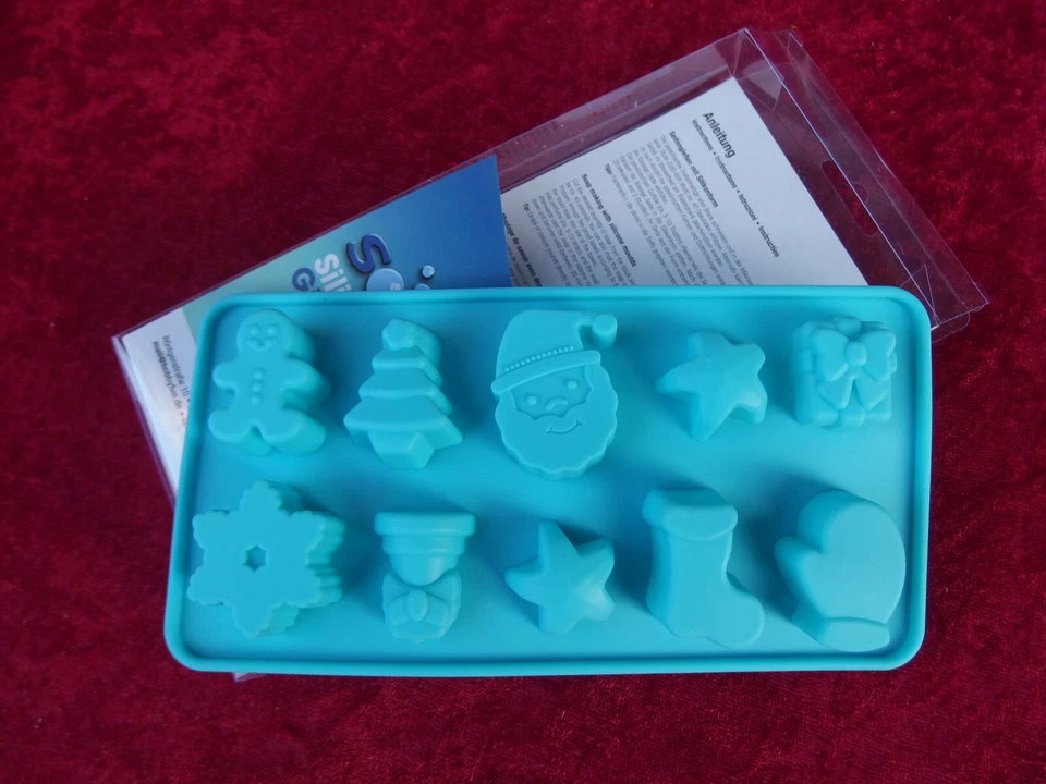 Silikonform - Springerle Weihnachten mit weihnachtl. Motiven  - für Seife + mehr - Bild 1 von 1