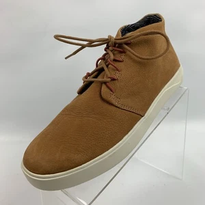 OluKai Nana Hele Boot-Sneakers Natural Leather Lace Up Waterproof Size 8.5 - Picture 1 of 12