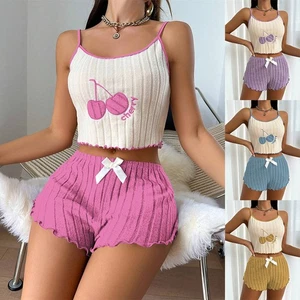 Nightwear Sexy Lingerie Ruffles Underwear Women Plus Size Sleepwear Pajamas Set - Picture 1 of 12