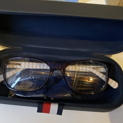 Óculos Tommy Hilfiger TH 2008 Padrão Azul Branco 52mm Novo 100% Autêntico - Imagem 1 de 3