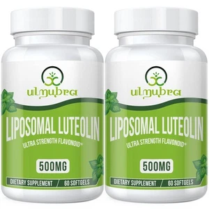 Liposomal Luteolin 500MG, Maximum Absorption, Potent Flavonoid, 120 Softgels,... - Picture 1 of 6