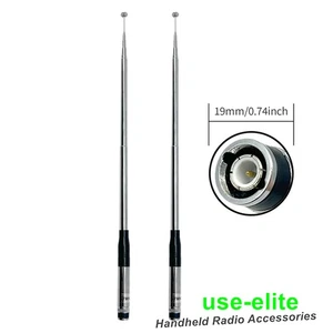 Lot2  NH-31 51inch Telescopic Antenna 27MHz  BNC Male Connector For CB Radio - Picture 1 of 5