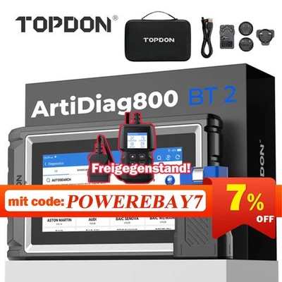 TOPDON Artidiag800 BT 2.0 KFZ OBD2 Diagnosegerät Deutsch auslesegerät Bluetooth - Bild 1 von 4