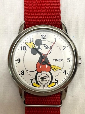 Orologio da polso Timex Beams Mickey Mouse MIK1-E-T3 Red Watch Disney Collabo... - Immagine 1 di 4