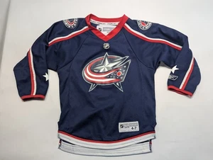 Columbus Azul Chaquetas Jersey Juvenil Pequeño 4-7 Azul NHL Hockey Reebok Niños 4T - Imagen 1 de 10