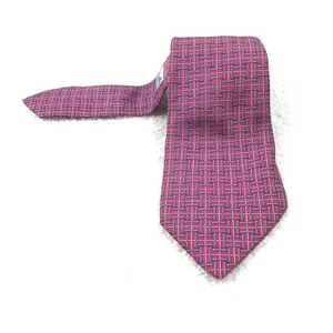Authentic Hermes Monogram Necktie Vintage And Unique Unisex Silk Tie - Picture 1 of 8