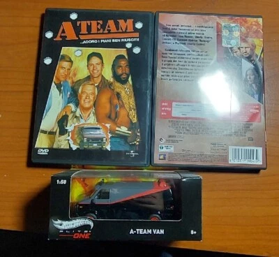 Hot Wheels Elite A-TEAM VAN 1983 GMC 1:50 + Film Ateam E 2 Dischi Prima Stagione - Immagine 1 di 4