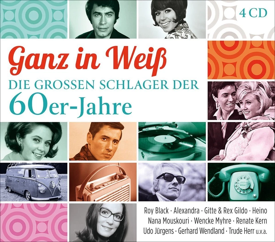 GANZ IN WEIß-DIE GROßEN SCHLAGER DER 60ER-JAHRE  4 CD NEU  - Bild 1 von 1
