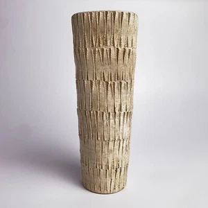 Jarrón japonés vintage moderno de loza de mediados de siglo de 4,5 d x 12 h - Imagen 1 de 13