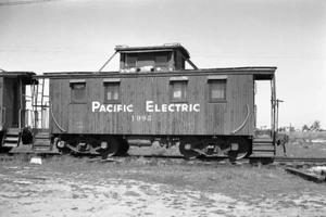 Pacific Electric Railroad 1985 Caboose Perris CA 2-67 Negative 809 - Picture 1 of 1