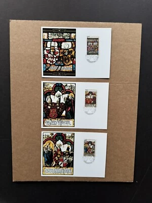 Liechtenstein FDC Maximum Card (MK9) 1979 Heraldic Paintings Natl Museum #671-73 - Image 1 of 2