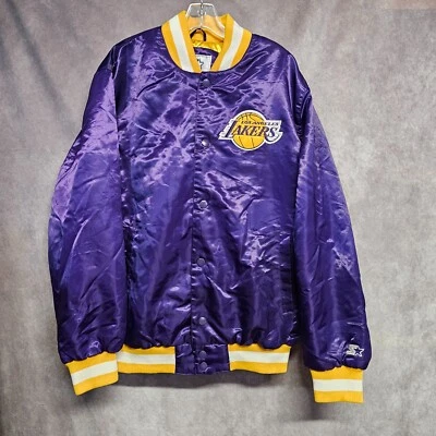 Chaqueta Starter NBA Los Angeles Lakers púrpura satinado para hombre XL Foto 1 de 4
