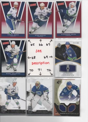 Vancouver Canucks ** SERIAL #'d Rookies Autos Jerseys * ALL CARDS ARE GOOD CARDS - Image 1 of 4