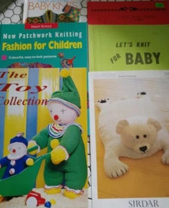 Baby Knitting Patterns Book Lot Vogue, Horst Schulz, Toys, Bears, Farm, Sweaters - Picture 1 of 12
