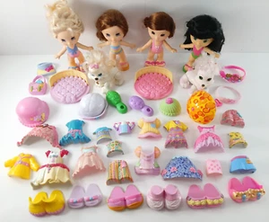Fisher Price SNAP N STYLE Fashion Dolls & Dogs TOY LOT + Lots Of Clothing CLEAN! - Picture 1 of 15