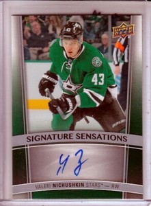 2015-16 Upper Deck Signature Sensations #SSVN Valeri Nichushkin AUTO