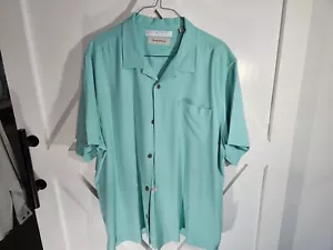 Tommy Bahama SS XXL 100% Silk Shirt worn once #2 - Picture 1 of 3