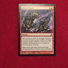 MTG Jaws of Stone Shadowmoor Magic the Gathering Uncommon Red Sorcery Card