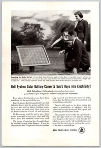 ANUNCIO IMPRESO VINTAGE 1925 SISTEMA CAMPANA TELÉFONO Y TELÉGRAFO CO BATERÍAS SOLARES - Imagen 1 de 1