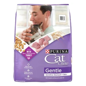 Purina Cat Chow Gentle Dry Cat Food 13 lb – Sensitive Stomach & Skin Formula - Picture 1 of 1