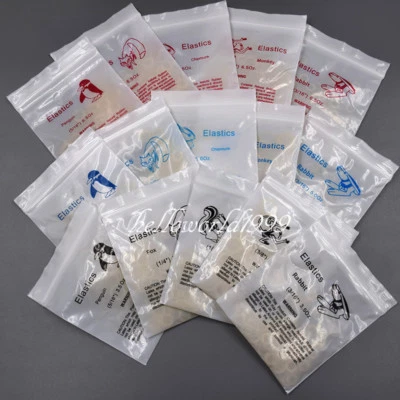 Dental Zoo Pack Orthodontic Rubber Bands Elastics Latex Braces Force 15 Size Opt - Image 1 of 4