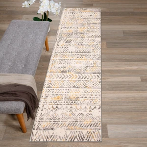 Rugshop Carpet Rug Runner Geometric Distressed Bohemian Kitchen Runner Rugs 2x7 - Picture 1 of 9