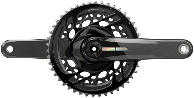 SRAM Force Crankset 170mm 2x12-Speed Carbon Fiber DUB Spindle Iridescent Gray
