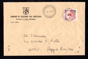 Busta STORIA POSTALE Repubblica Comune di Vezzano Sul Crostolo 1982 (BC17) - Bild 1 von 1