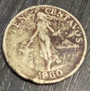 1960 Philippines 10 Centavos - Picture 1 of 2